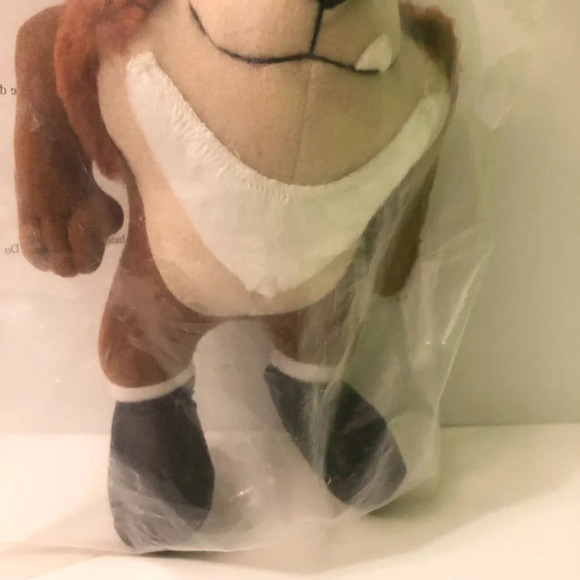 Vtg 1992 McDonalds Christmas Looney Tunes Tasmanian Devil Taz Plush Stuffed Toy - Picture 3 of 10
